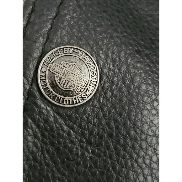 Harley Davidson Leather Chaps Women's M-L Bootleg Adjustable Zip Legs W/ Snap - Picture 10 of 10